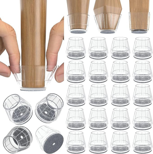 24PCS Silicone Chair Leg Floor Protectors by Violibar
