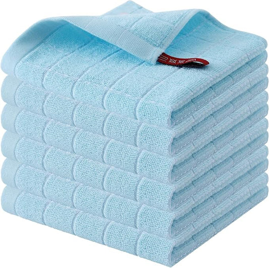 Homaxy 100% Cotton Terry Kitchen Dish Cloths, Ultra Soft and Absorbent Dish by Homaxy