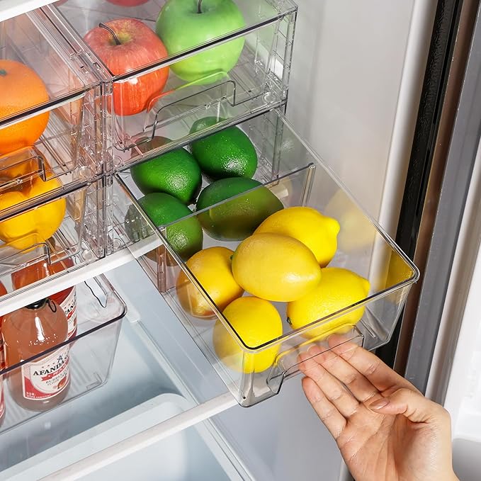 Vtopmart 8 Pack Stackable Storage Drawers, Easily Assemble Containers - Image 4