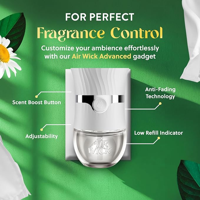 Air Wick Plug in Scented Oil Refill, 7 ct, Fresh Linen, Air Freshener, - Image 5