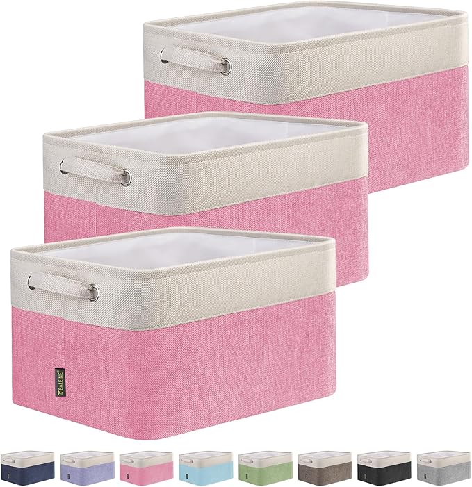 BALEINE 3 Pack Fabric Storage Bins by BALEINE