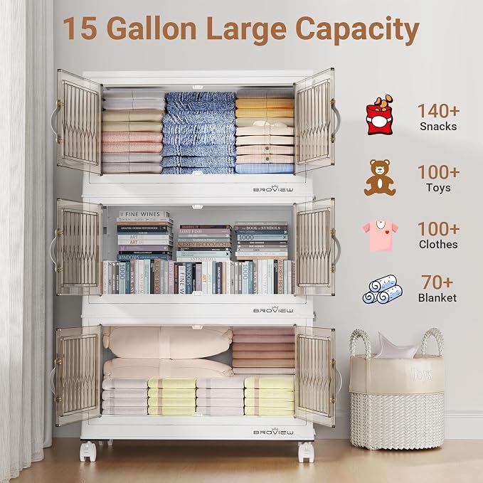 BROVIEW 240Qt Stackable Storage Bins - Image 4