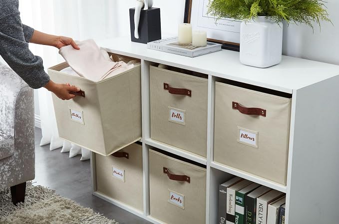 DECOMOMO Storage Cubes, Fabric Organizer Bins - Image 7