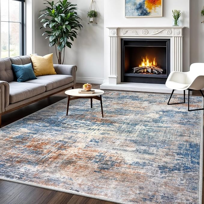 IOHOUZE Abstract Area Rugs 6x9 Ft Washable Rugs by iOhouze