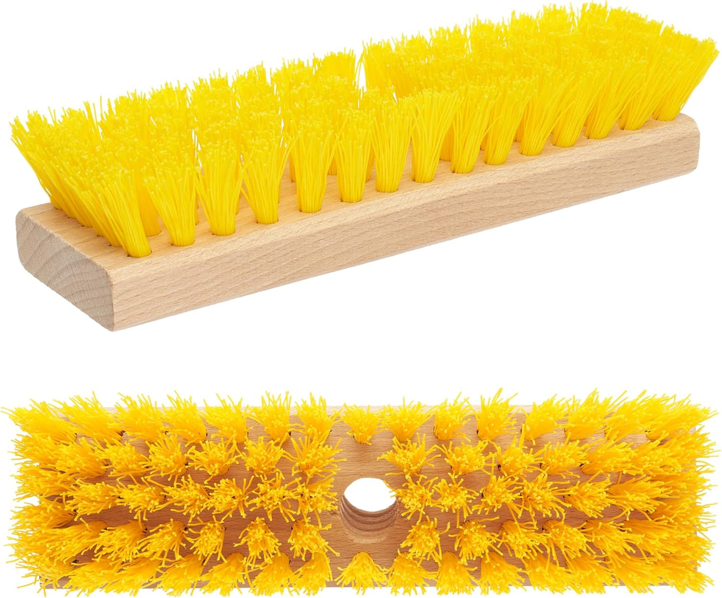 Deck Scrub Brush Head 7.87" - Heavy Duty Concrete & Wooden Deck Scrub Brush With Hard Nylon Bristles