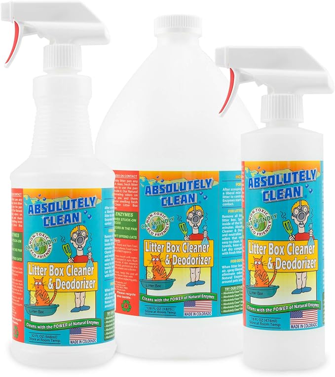 Absolutely Clean Litter Box Cleaner and Odor Eliminator, Eliminate Odors Quickly - Image 2