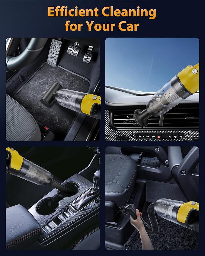 Handheld Vacuum Cordless 1.1 Pounds Car Vac 10000PA Hand Held Vacuums 4-in-1 - Image 4