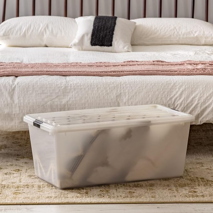 IRIS USA 91 Qt Stackable Plastic Storage Bins - Image 7