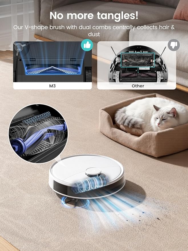Lefant LiDAR Robot Vacuum and Mop, All-in-One Dock, 56-Day Self-Emptying - Image 5