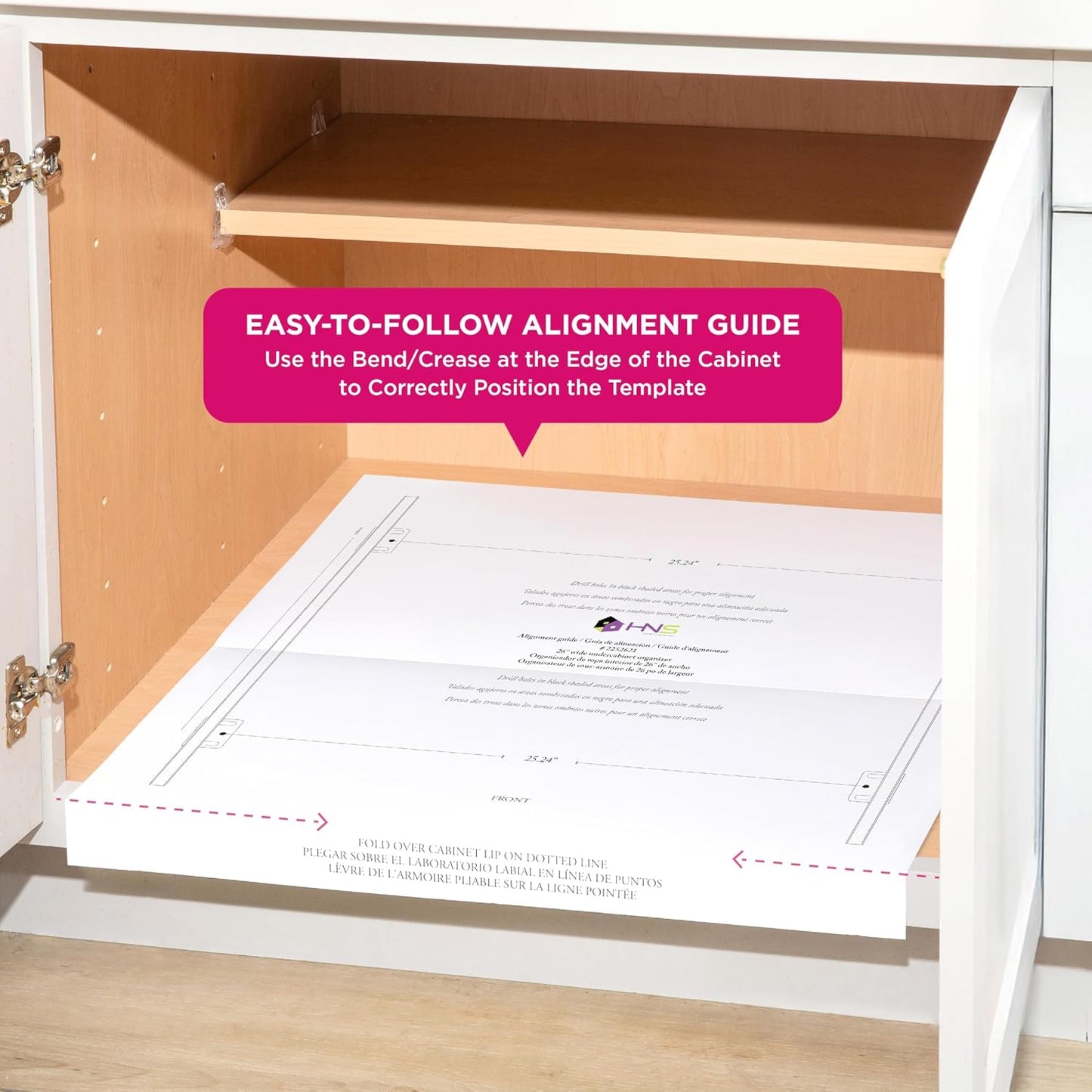 HOLDN’ STORAGE Pull Out Cabinet Organizer, Pantry Drawer, 28"W x 21"D x 5"H | Heavy-Duty Full-Extension, Roll Out Shelf for Pots, Pans & Under Sink Storage, Chrome, Require a 29.25"W Cabinet Opening