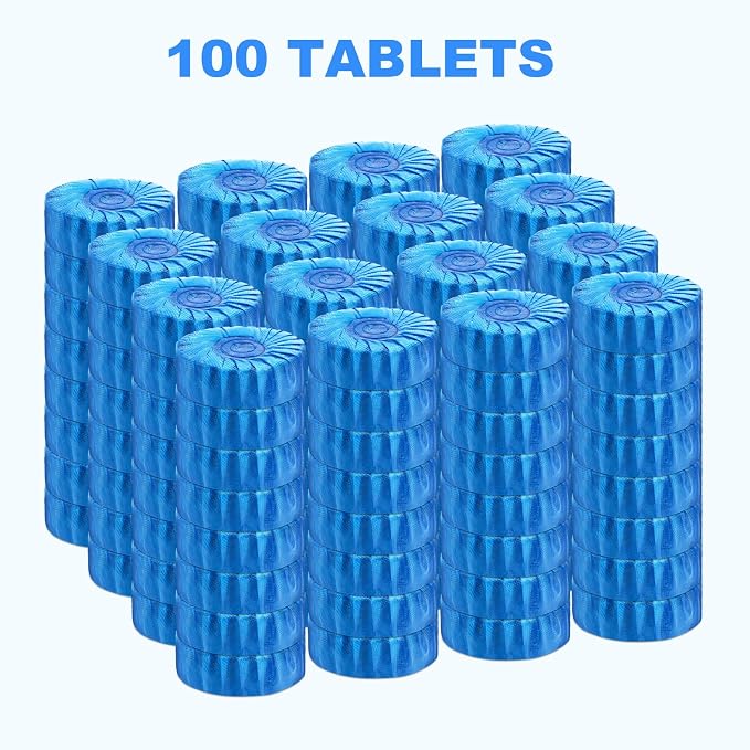 CHMI 100 Pack Toilet Bowl Cleaner Tablets, Long-lasting Bathroom Toilet Tank - Image 2
