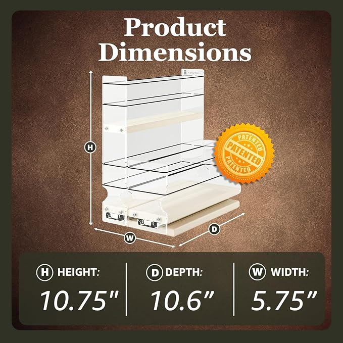 Vertical Spice Combo Spice Rack Drawer - Image 3