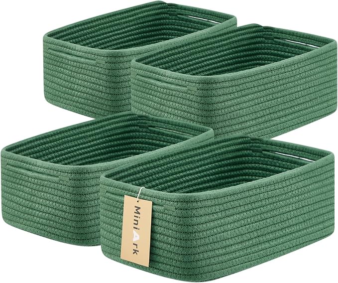 Small Storage Baskets for Organizing | Closet Organizer Bins | Shelf Toy Basket by MiniArkStorageBasketsHome