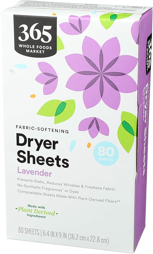 365 by Whole Foods Market, Lavender Fabric Softener Sheets 80 Count - Image 2