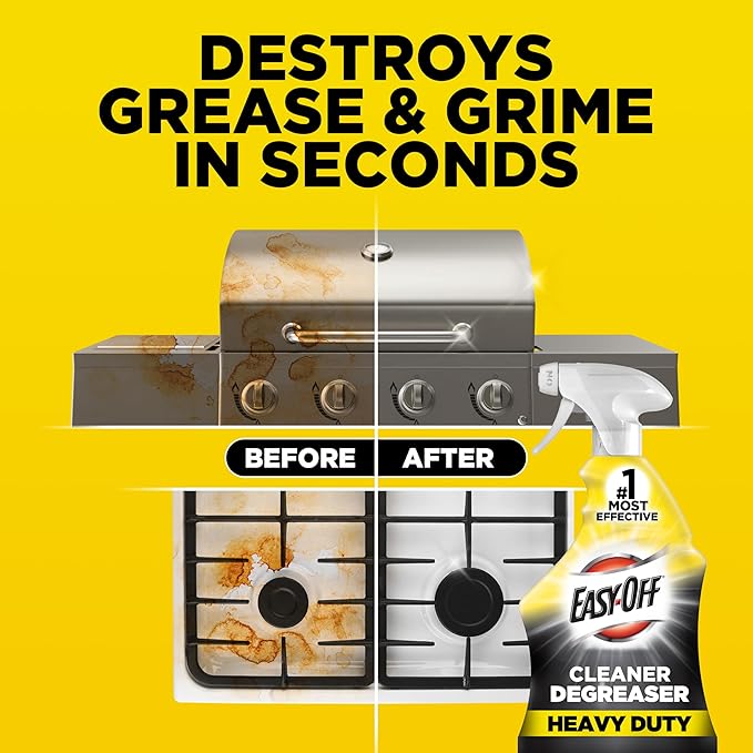 Easy-Off Heavy Duty Degreaser Cleaner Spray, Kitchen Degreaser, 32 Oz - Image 4