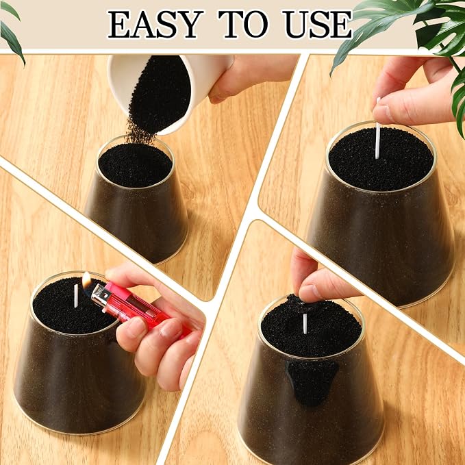 MTLEE Candle Sand 3.3 lb DIY Pearled Candle Making Kit Included 20 Pcs Wicks - Image 5