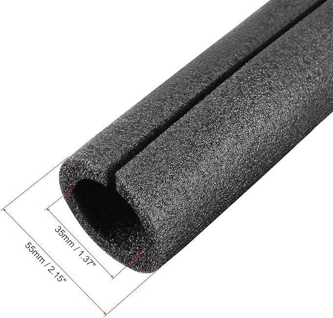 uxcell Foam Tube 1.64 Ft Length 1.37in ID 2.15in OD Hollow Pipe Cover - Image 2