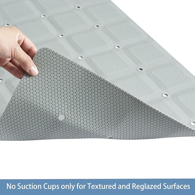 Foldable Silicone Bathtub Mat: Jumbo Size Heavy Duty Safety Bath Mat - Image 4