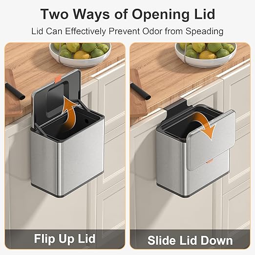 Mbillion Kitchen Compost Bin Hanging Trash Can - Image 3