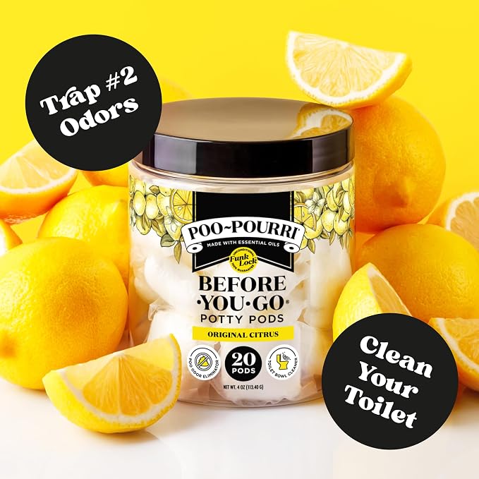 Poo-Pourri Before-You-Go 2-in-1 Toilet Potty Pods, Original Citrus, 20 Ct - Image 2