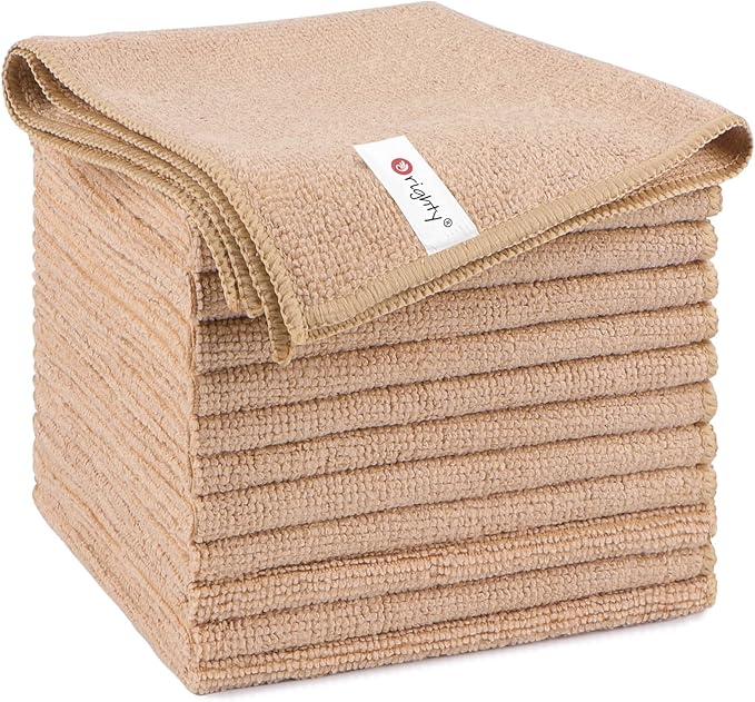 Orighty Microfiber Cleaning Cloth, 12 Pack Microfiber Towels by AllRightinOrighty