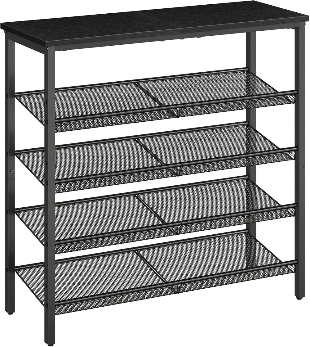 HOOBRO Shoe Rack for Entryway, 5-Tier Shoe Organizer with Adjustable Mesh She...