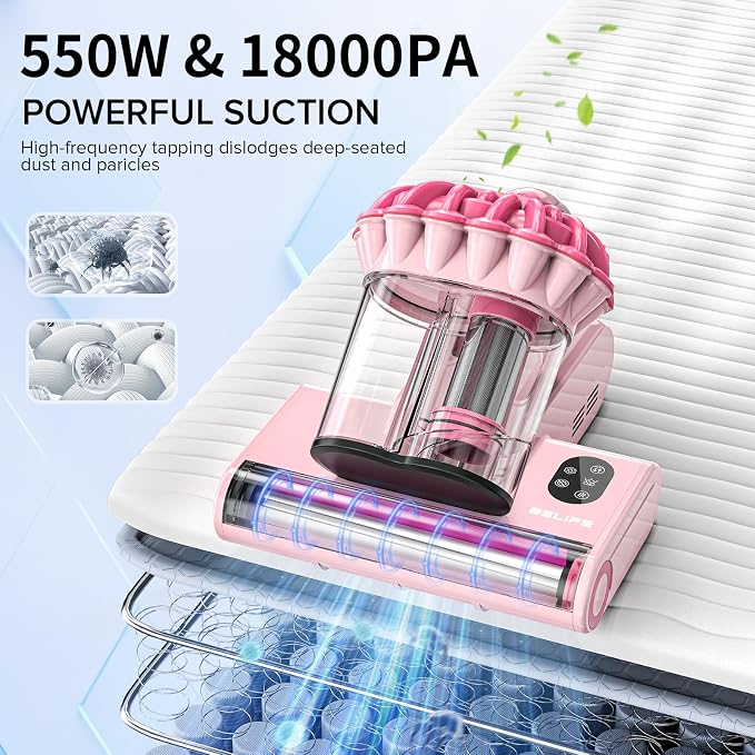 Belife M8 Mattress Vacuum Cleaner, 18Kpa Bed Vacuum Cleaner - Image 2