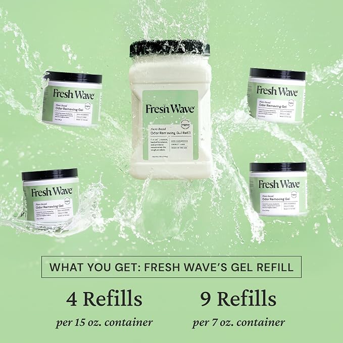 Fresh Wave Odor Removing Gel Refill, 63 oz., Natural Plant-Based Odor Eliminator - Image 6