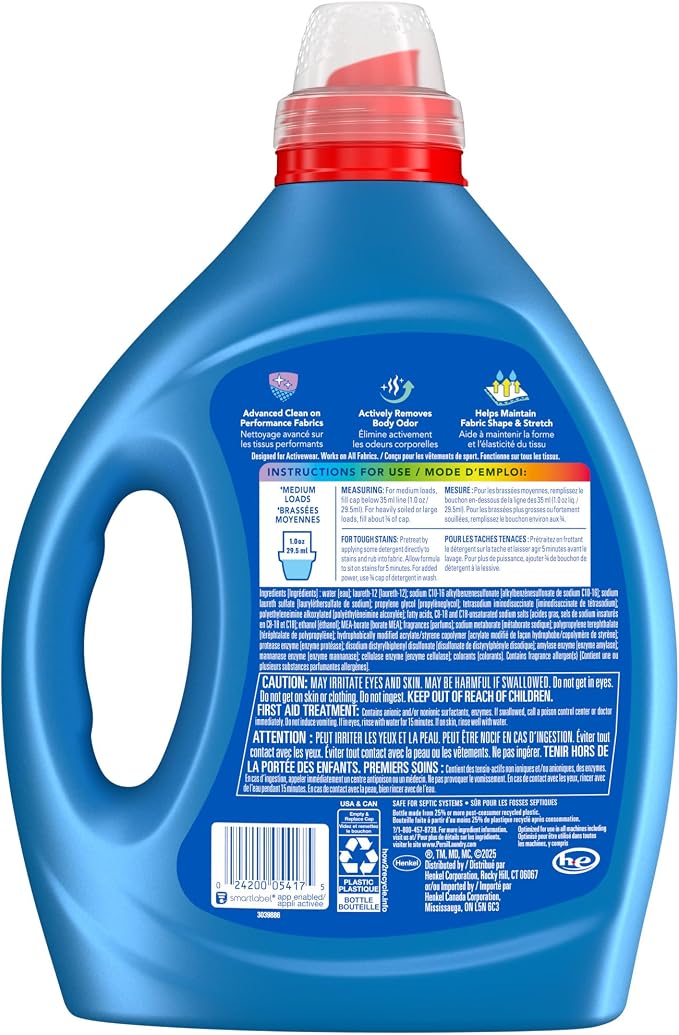 Persil Activewear Clean, Liquid Laundry Detergent, High Efficiency, Deep Stain - Image 2