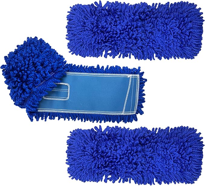 Kleen Handler 18 inch Microfiber Dust Mop | Small Washable Commercial Mop Head by BisonLife
