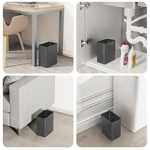 Cesun Small Bathroom Trash Can, 2.1 Gallons, Stainless Steel, Home Office - Image 7