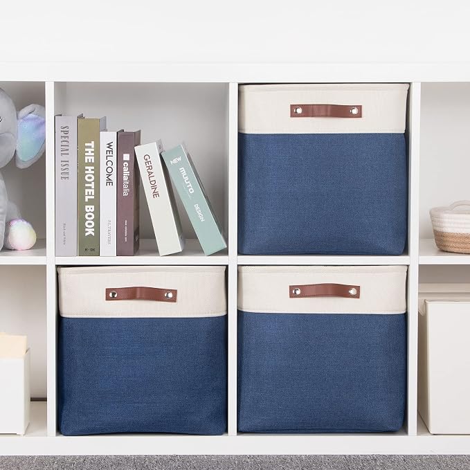 HNZIGE Baskets Fabric Storage Cubes Bins Baskets Storage Baskets Cube - Image 7