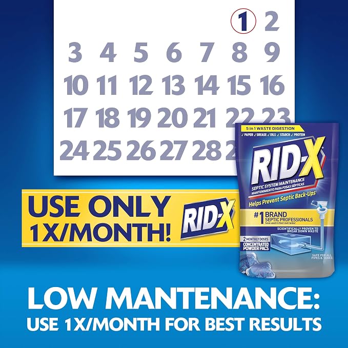 Rid-X Septic System Treatment, Septic Tank Treatment, 3-Monthly Supply Dual - Image 5