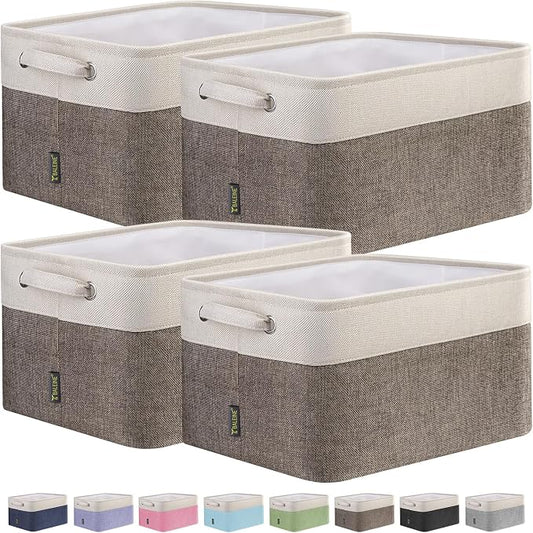 BALEINE 4 Pack Fabric Storage Bins by BALEINE