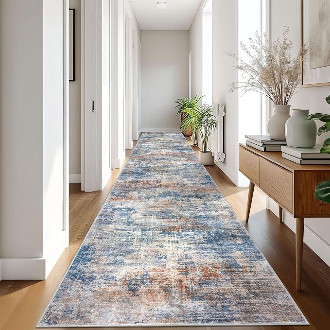 IOHOUZE Abstract Runner Rug 3x18 Ft Extra Long Washable Runners - Image 8