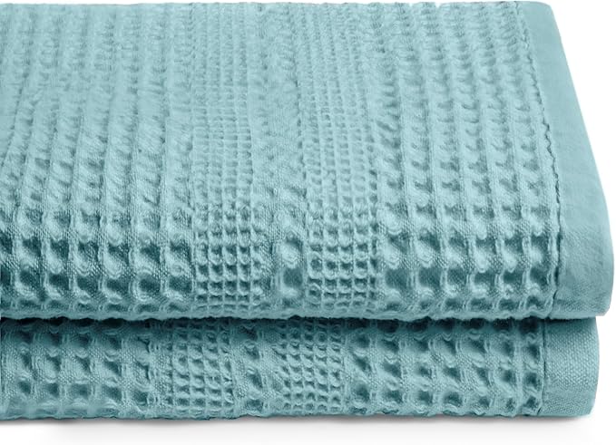 GILDEN TREE Waffle Towels for Bathroom, 100% Cotton Quick Dry Towel, Waffle by GildenTree