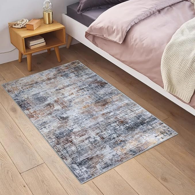 IOHOUZE Small Abstract Area Rug 2x3 Ft Entryway Rugs Washable Door Mat Indoor - Image 2