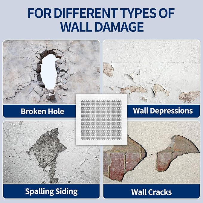 5pcs Drywall Patch Kit, Self-Adhesive Fiberglass Wall Repair Patch Kit & - Image 5