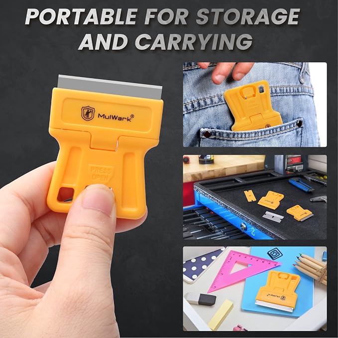 MulWark Razor Blade Tool Set, Window Cleaner, Glass Tool, Oven Cleaner - Image 5