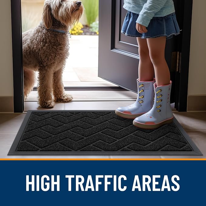 OLANLY Front Door Mat Indoor Outdoor Entrance, Waterproof All-Season, - Image 8