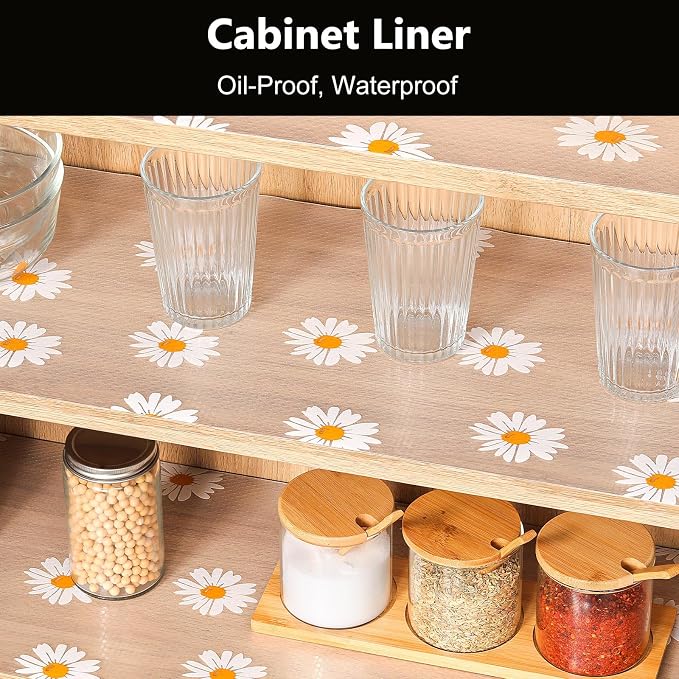 INNOLITES Shelf Liners for Kitchen Cabinets, Non Adhesive Drawer Cabinet Liner - Image 3