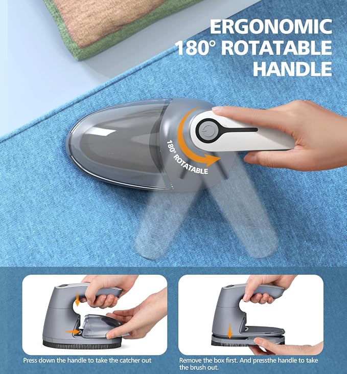POPCHOSE Fabric Shaver for Clothing, Electric Lint Remover Sweater Shaver to - Image 7