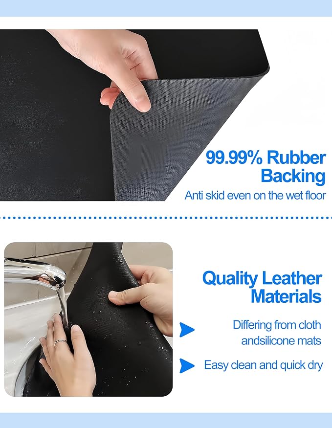 Dish Drying Mat for Kitchen Counter, Hide Stain Anti Absorbent for Kitchen - Image 5