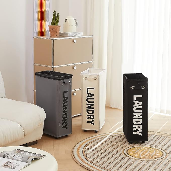 DOKEHOM 29-Inches Enlarged Slim Laundry Basket - Image 9