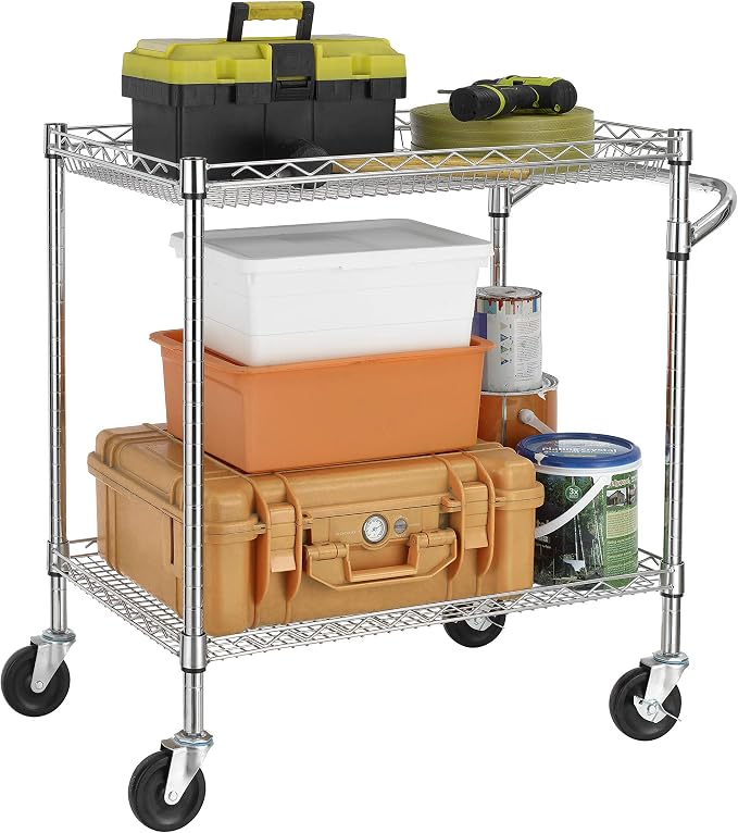 Finnhomy 3 Tier Heavy Duty Commercial Grade Utility Cart - Image 4