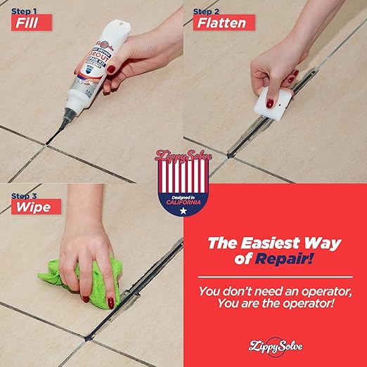 Tile Grout, Repair Kit, Restore & Renew Tile Joints Line, Fast Drying Tile - Image 6