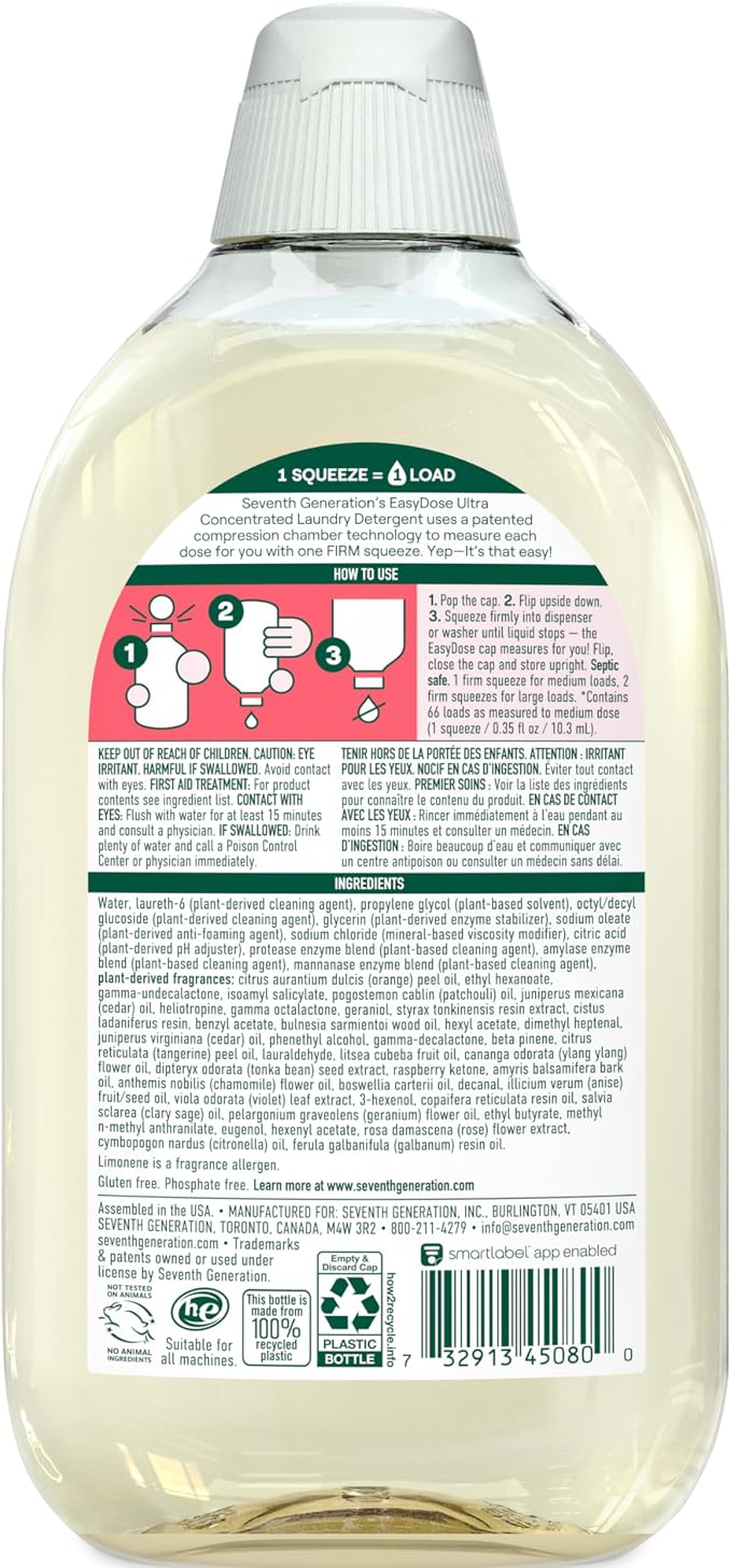 Seventh Generation EasyDose Laundry Detergent, Ultra Concentrated: 66 Loads - Image 2
