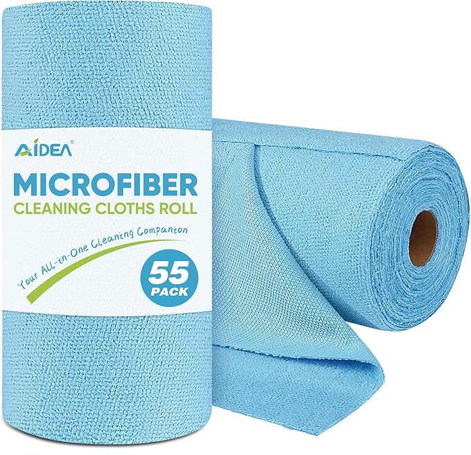 AIDEA Microfiber Cleaning Cloth Roll, Microfiber Towels by AIDEAHOME