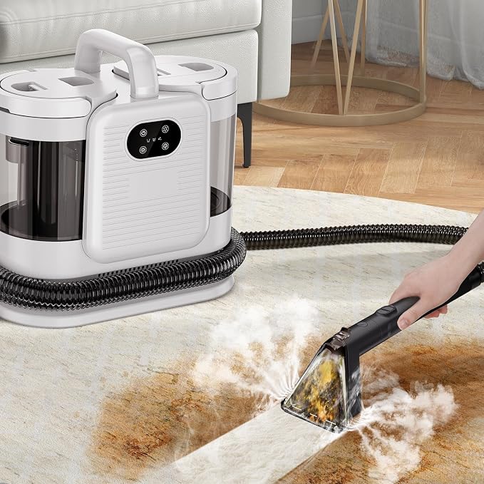 Portable Carpet and Upholstery Cleaner Machine, Deep Cleaning Carpet Shampooer - Image 9