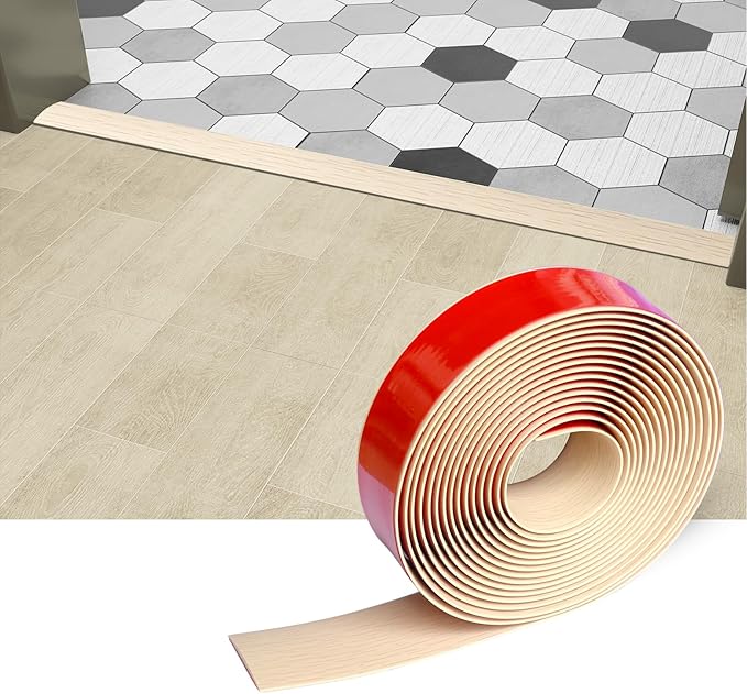 Floor/Door Flat Transition Strip & Self Adhesive Floor Vinyl Floor Edge Trim by HJHUAJ